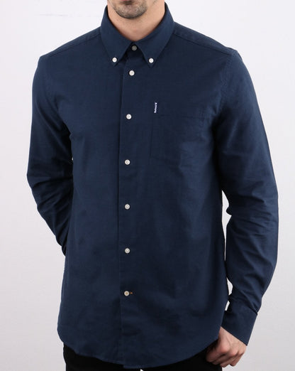 Barbour Oxford Hemd Marineblau