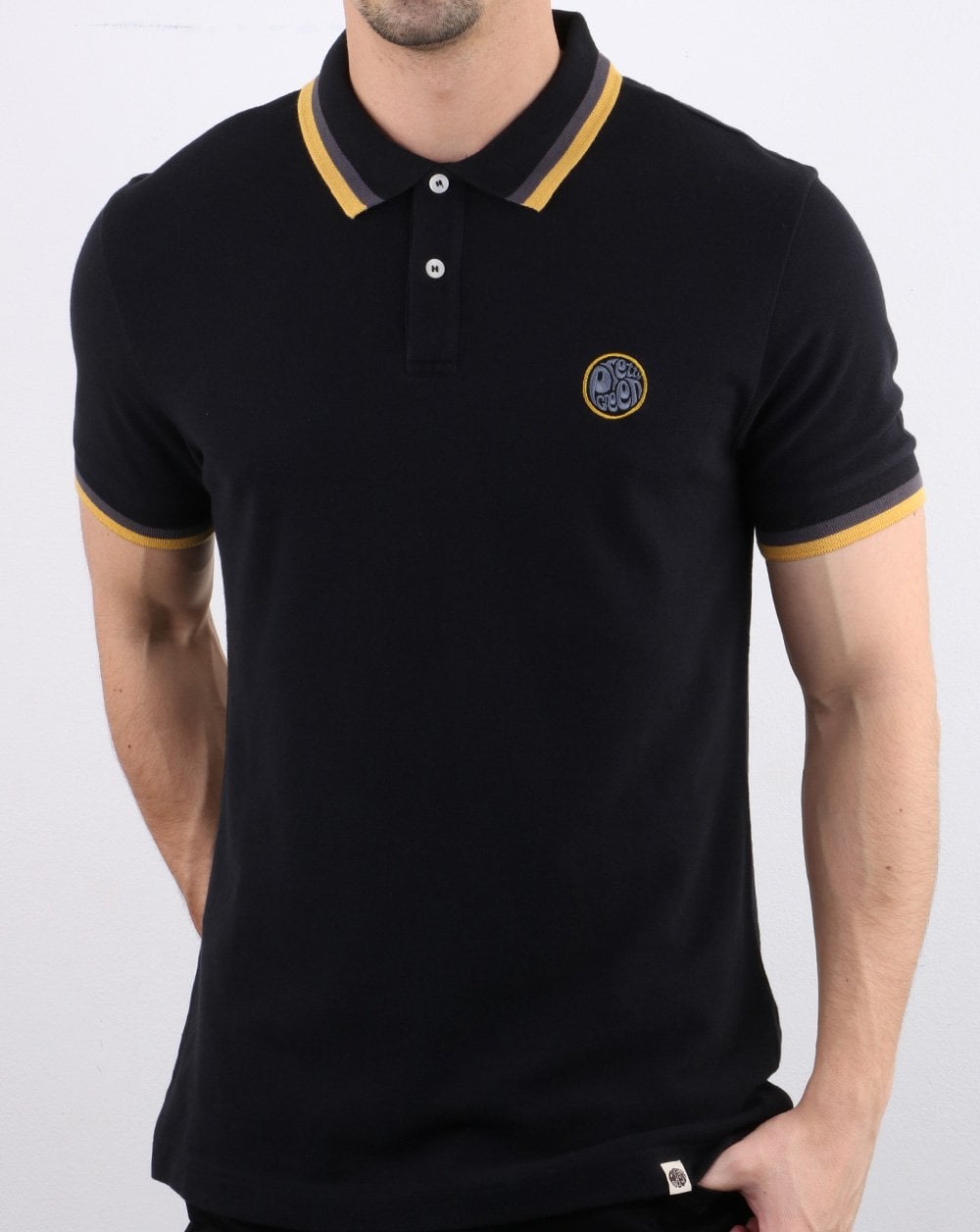 Pretty Green Curving Polo Black