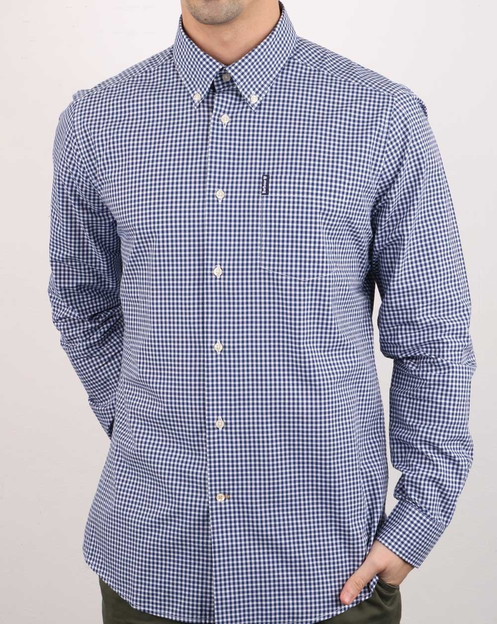 Barbour Gingham Shirt Blue