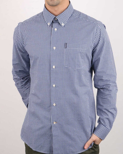 Barbour Gingham-Hemd Blau