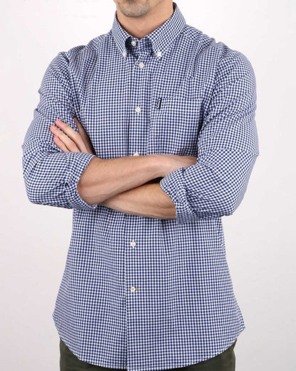 Barbour Gingham-Hemd Blau