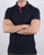 Gant Contrast Collar Polo Shirt Navy -Red