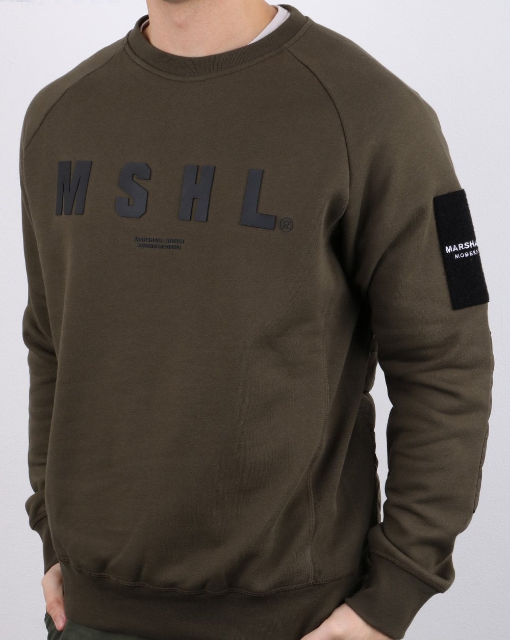 Marshall Artist – Hybrid Tech Sweatshirt in Khaki