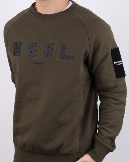 Marshall Artist – Hybrid Tech Sweatshirt in Khaki