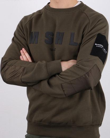 Marshall Artist – Hybrid Tech Sweatshirt in Khaki