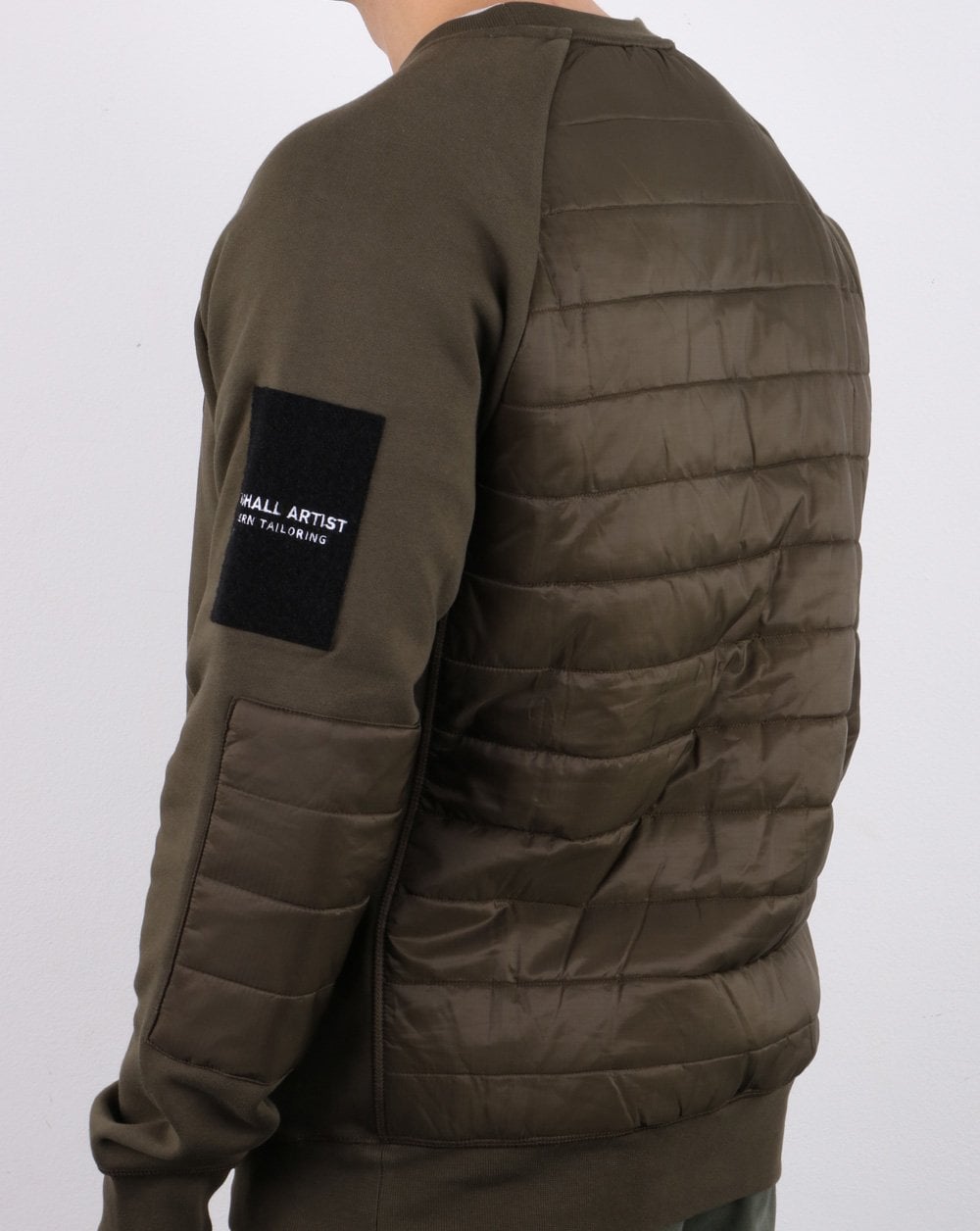 Marshall Artist – Hybrid Tech Sweatshirt in Khaki