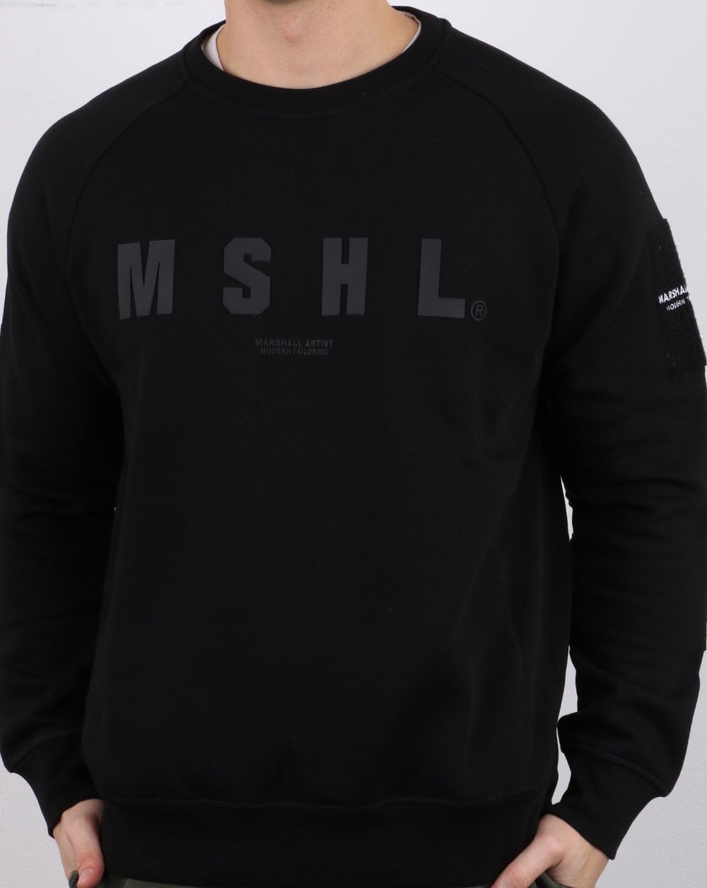 Marshall Artist Hybrid Tech Sweatshirt Schwarz