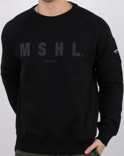 Marshall Artist Hybrid Tech Sweatshirt Schwarz
