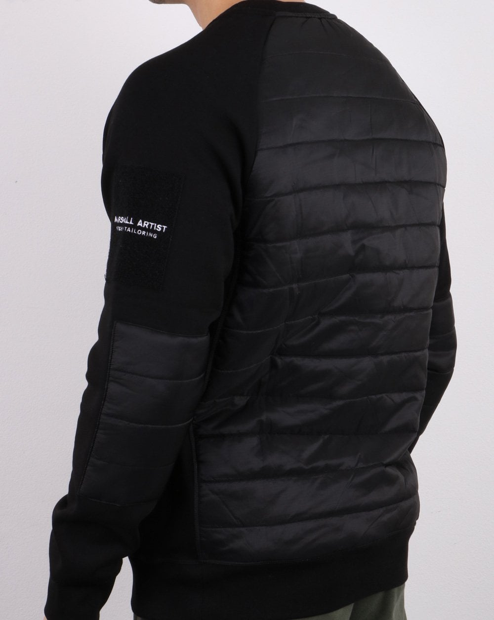 Marshall Artist Hybrid Tech Sweatshirt Schwarz