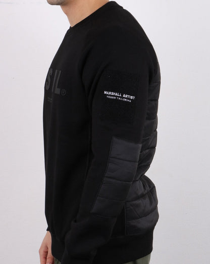 Marshall Artist Hybrid Tech Sweatshirt Schwarz