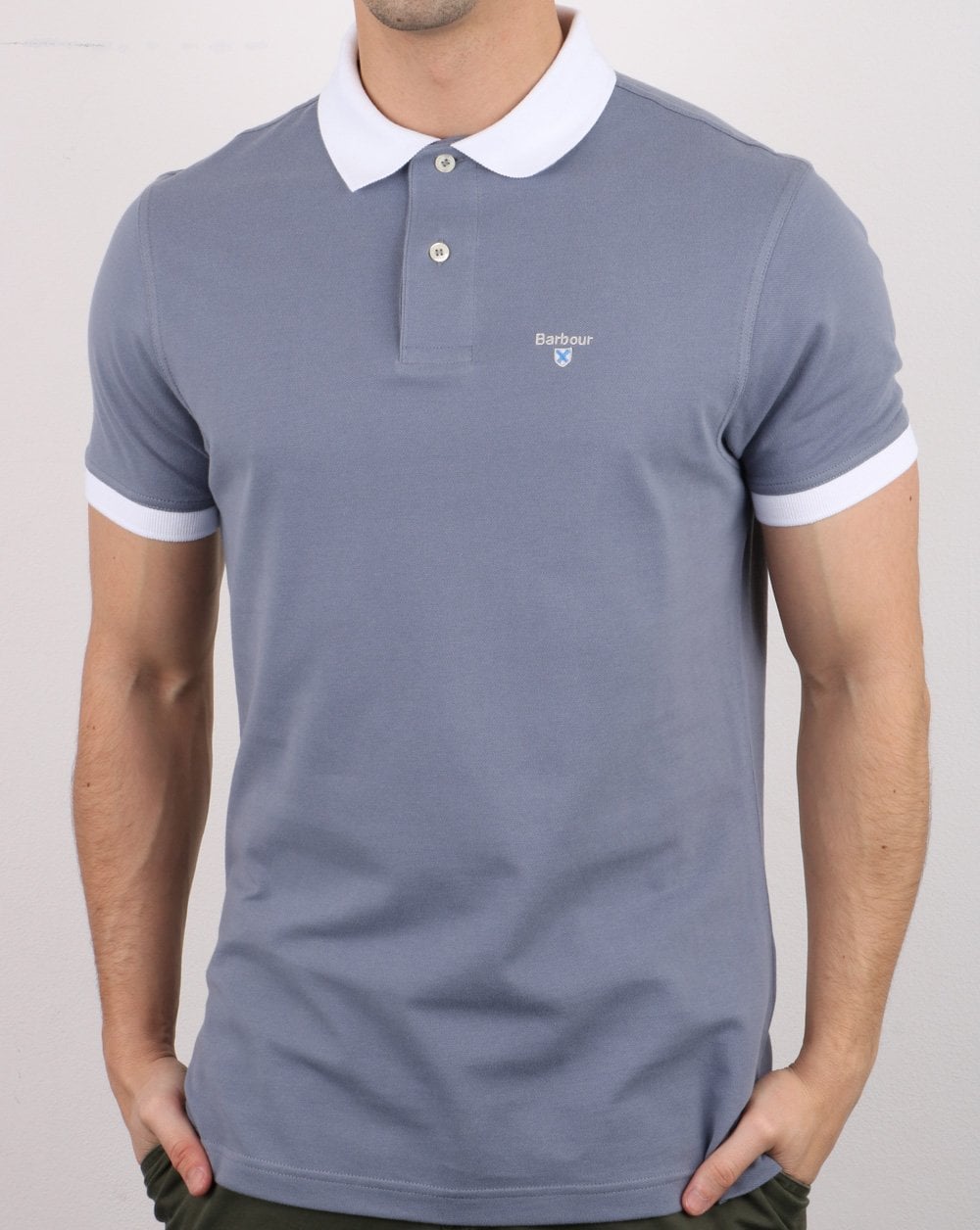 Barbour Lynton Polo Washed Blue