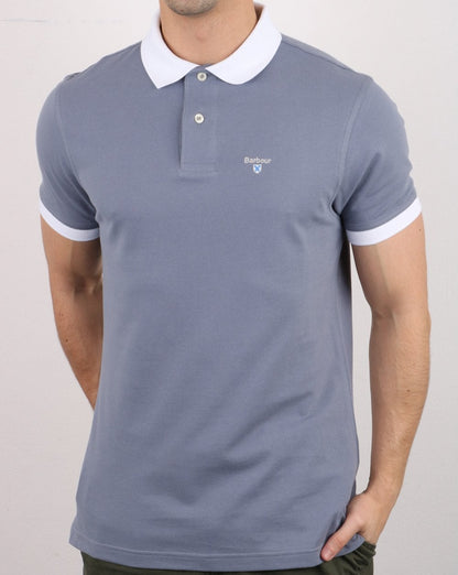 Barbour Lynton Poloshirt verwaschenes Blau