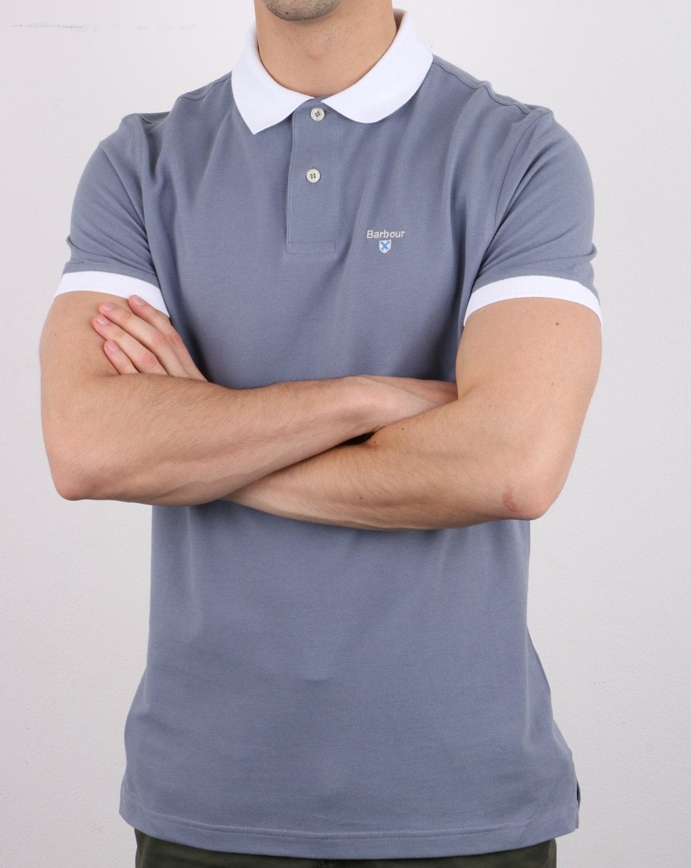Barbour Lynton Poloshirt verwaschenes Blau