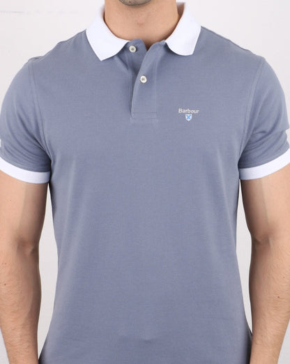 Barbour Lynton Poloshirt verwaschenes Blau