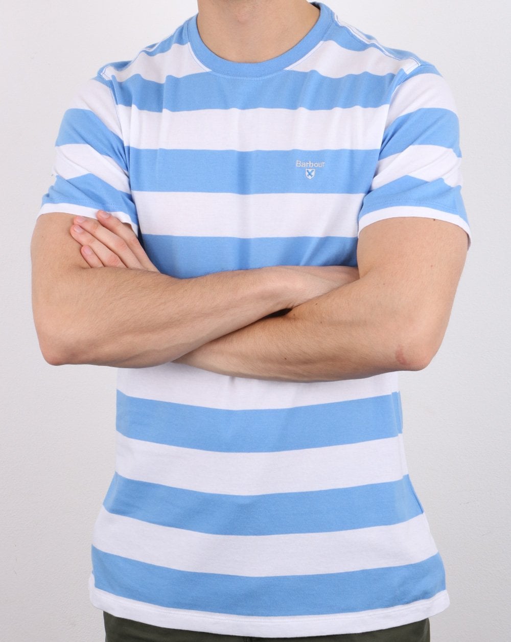 Barbour Beach Stripe Tee Blue