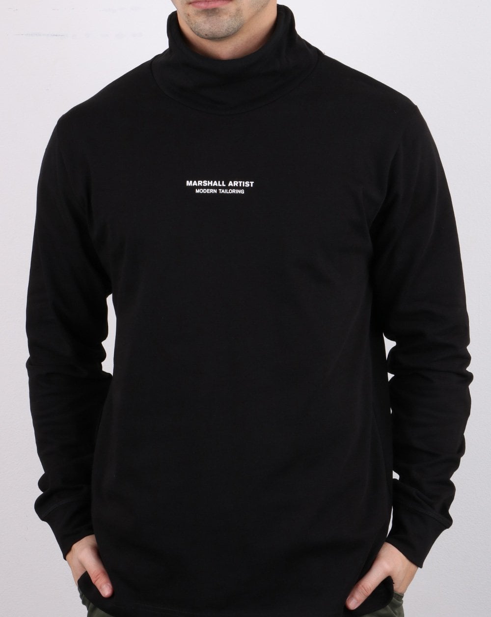 Marshall Artist Hybrid Tech Rollkragenpullover Schwarz