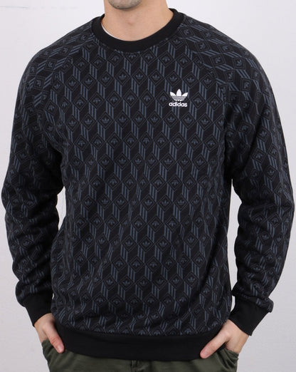 Adidas Originals Mono Crew Sweatshirt Schwarz