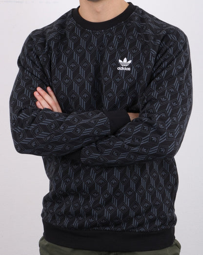 Adidas Originals Mono Crew Sweatshirt Schwarz
