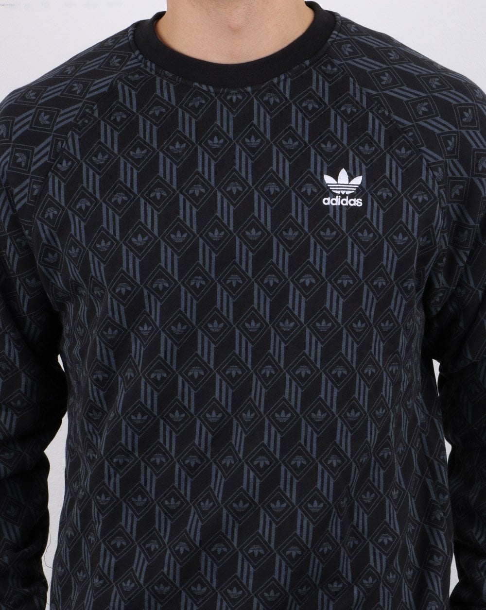 Adidas Originals Mono Crew Sweatshirt Schwarz