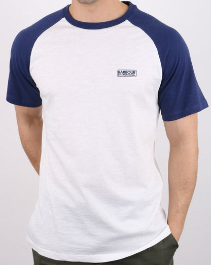 Barbour International Rivet Raglan Tee Weiß