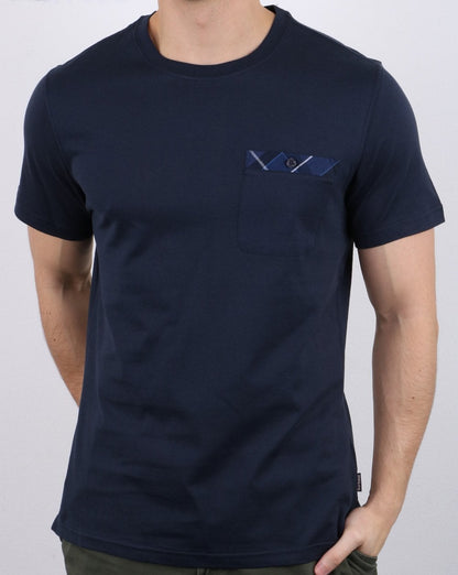 Barbour Durness Pocket T-Shirt Marineblau