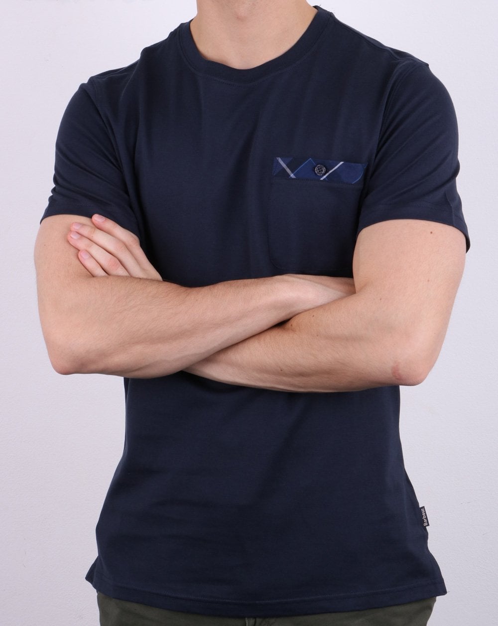 Barbour Durness Pocket T-Shirt Marineblau