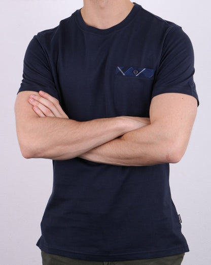 Barbour Durness Pocket T-Shirt Marineblau