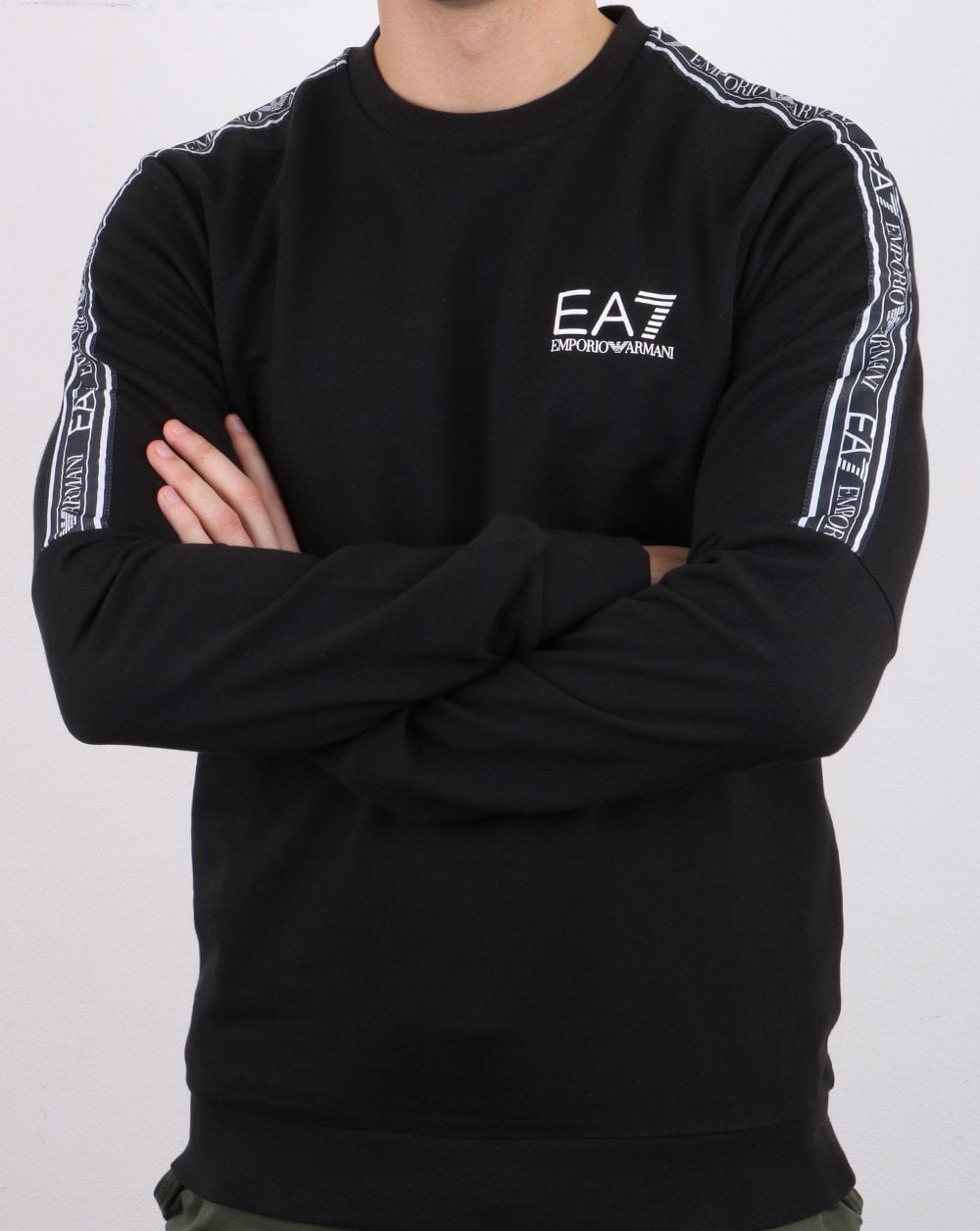 Emporio Armani EA7 Sweatshirt Schwarz