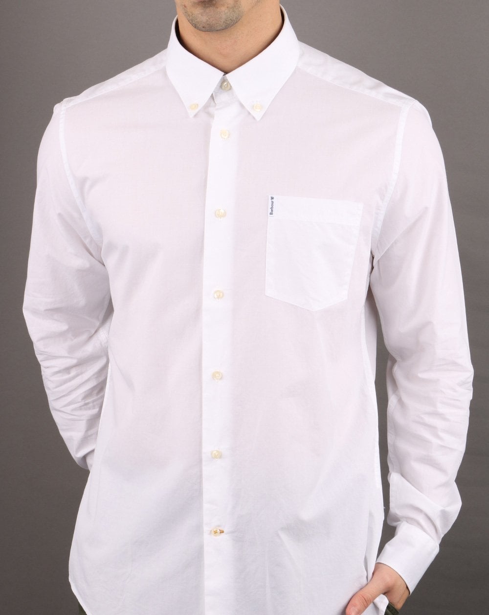 Barbour Headshaw Hemd Weiß