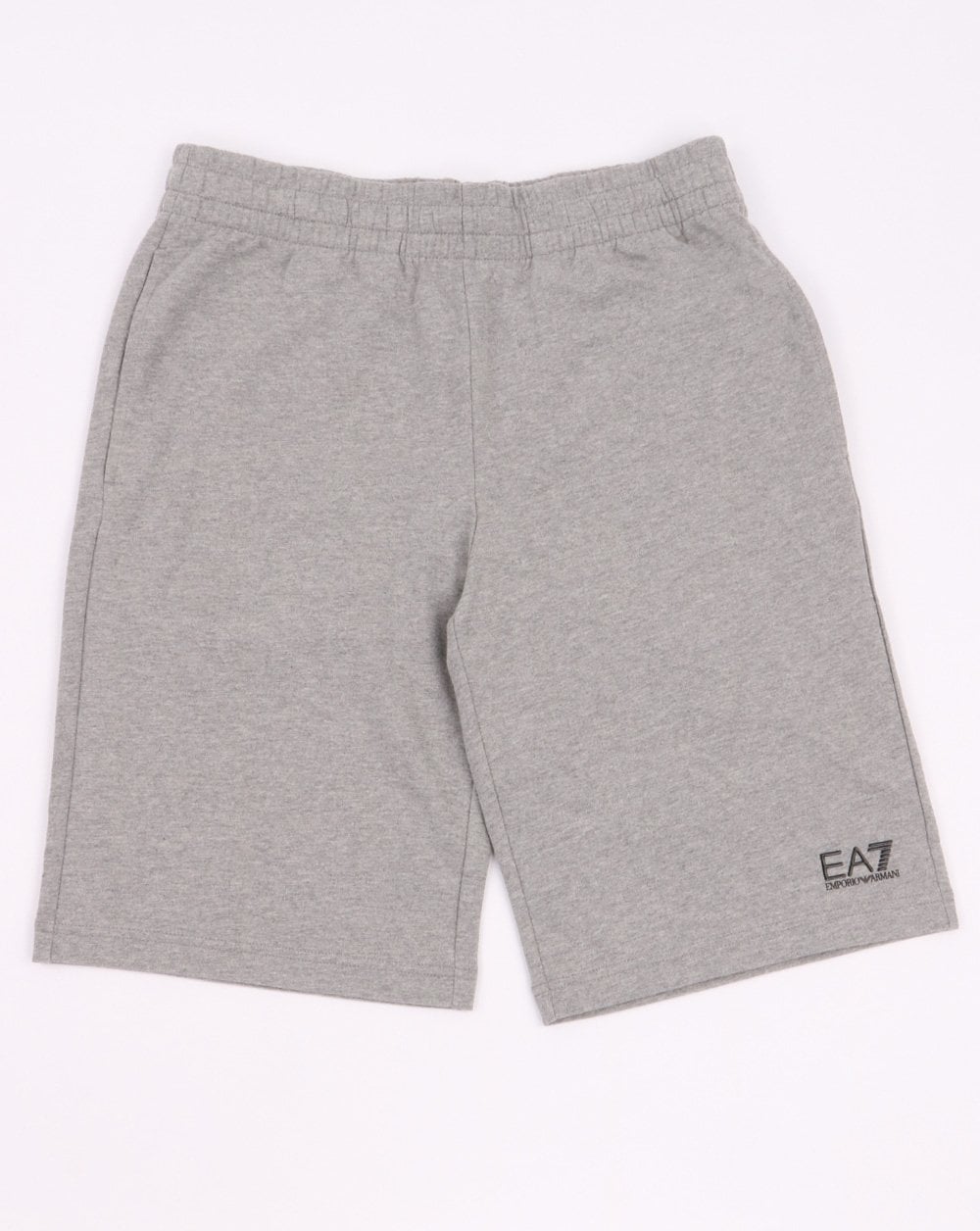 Emporio Armani EA7 – Sweatshorts in Graumeliert
