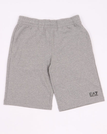 Emporio Armani EA7 – Sweatshorts in Graumeliert