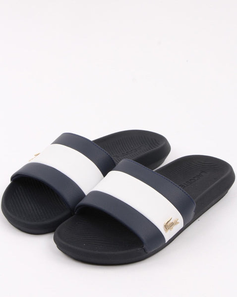 Lacoste Footwear Croco Slide Navy/white