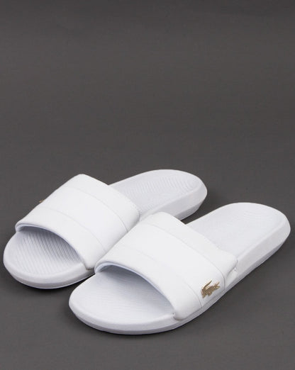 Lacoste Footwear Croco Slide Weiß/Weiß