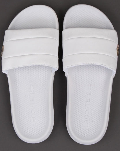 Lacoste Footwear Croco Slide Weiß/Weiß