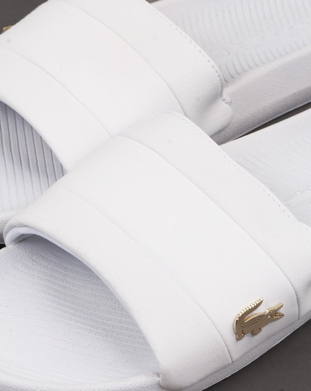 Lacoste Footwear Croco Slide Weiß/Weiß