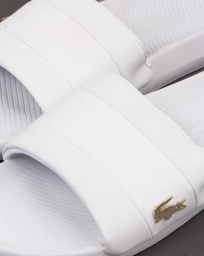 Lacoste Footwear Croco Slide Weiß/Weiß