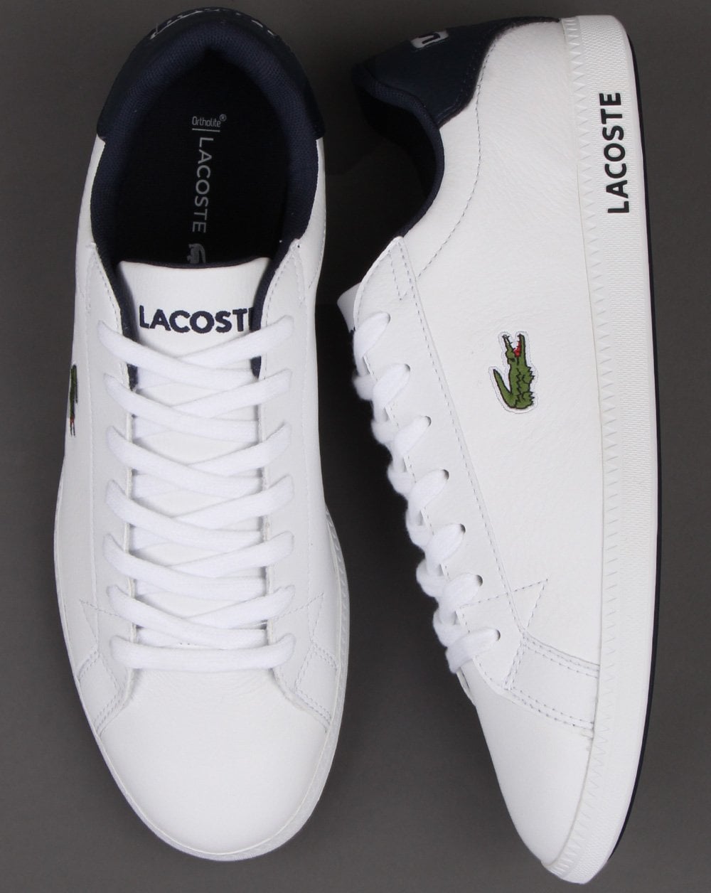 Lacoste Footwear Graduate LCR3 Trainer Weiß/Dunkelblau