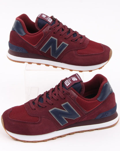 New Balance 574 Sneaker Burgunderrot