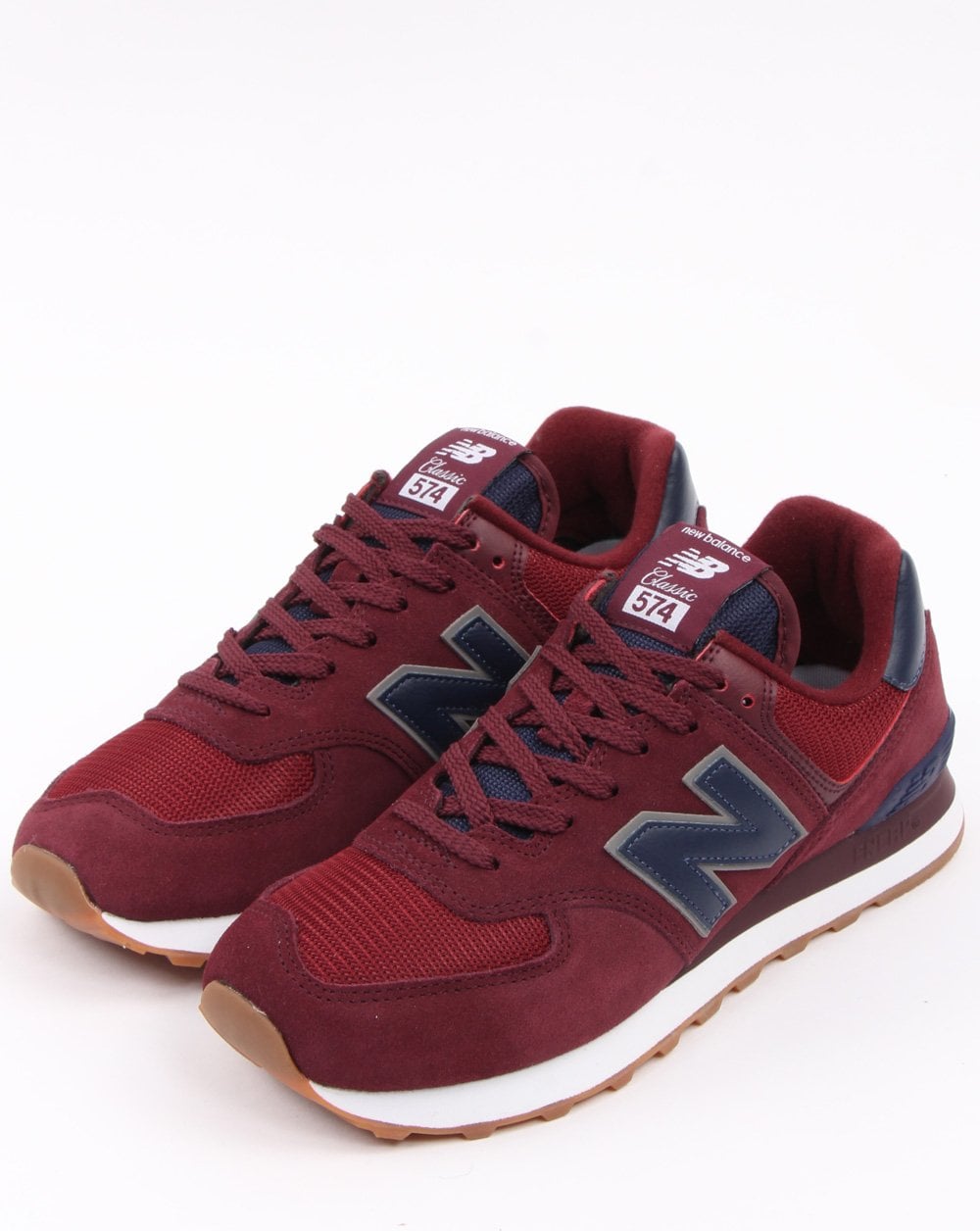 New Balance 574 Sneaker Burgunderrot