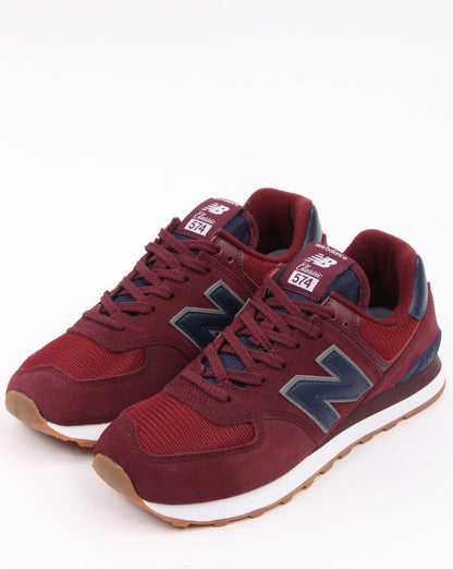 New Balance 574 Sneaker Burgunderrot