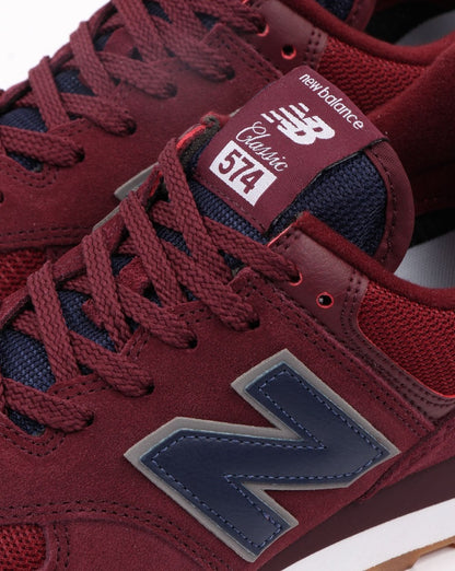New Balance 574 Sneaker Burgunderrot