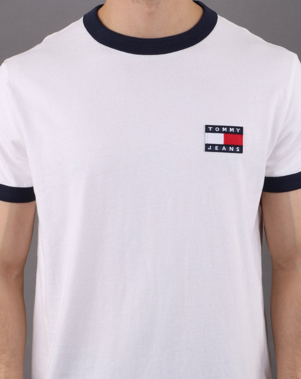 Tommy Hilfiger Ringer-T-Shirt Weiß