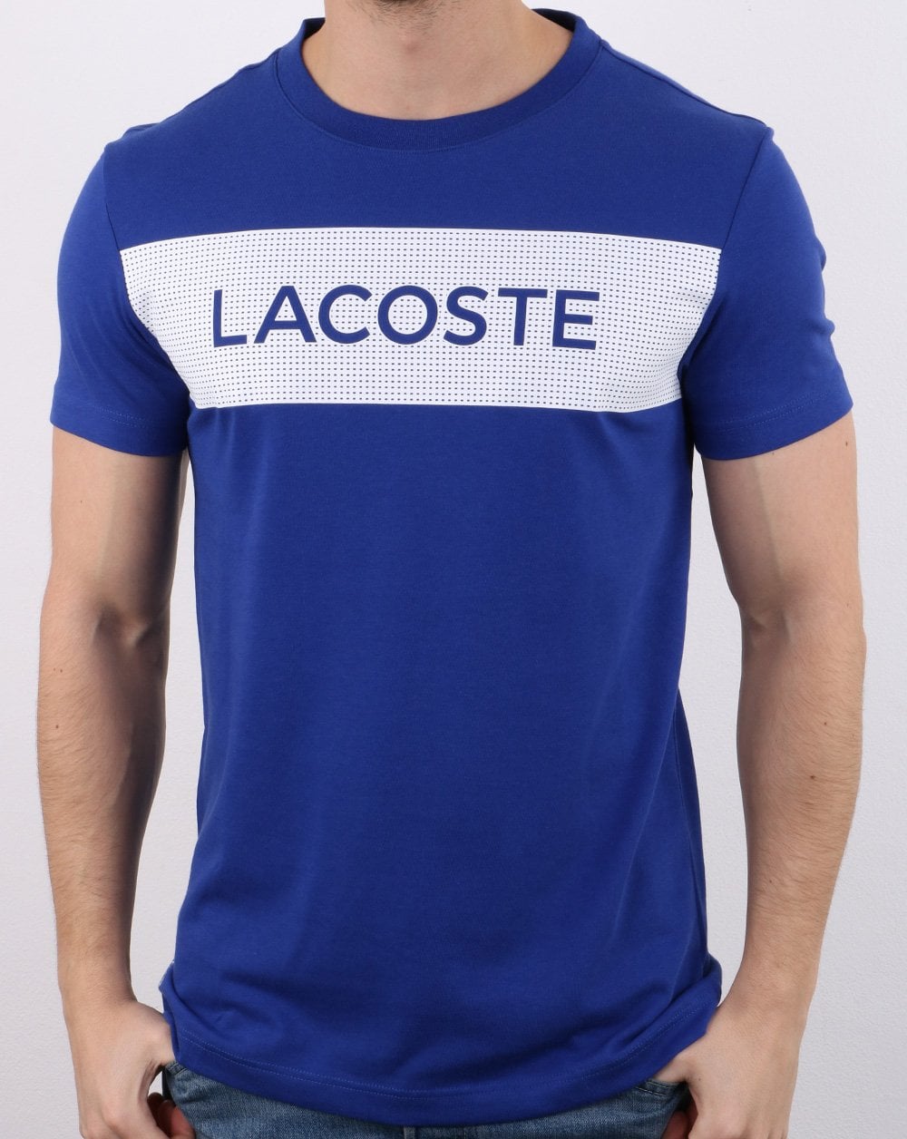 Lacoste Box T-Shirt Blau/Weiß