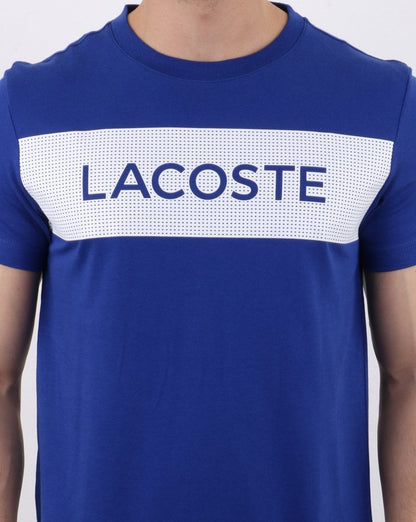 Lacoste Box T-Shirt Blau/Weiß