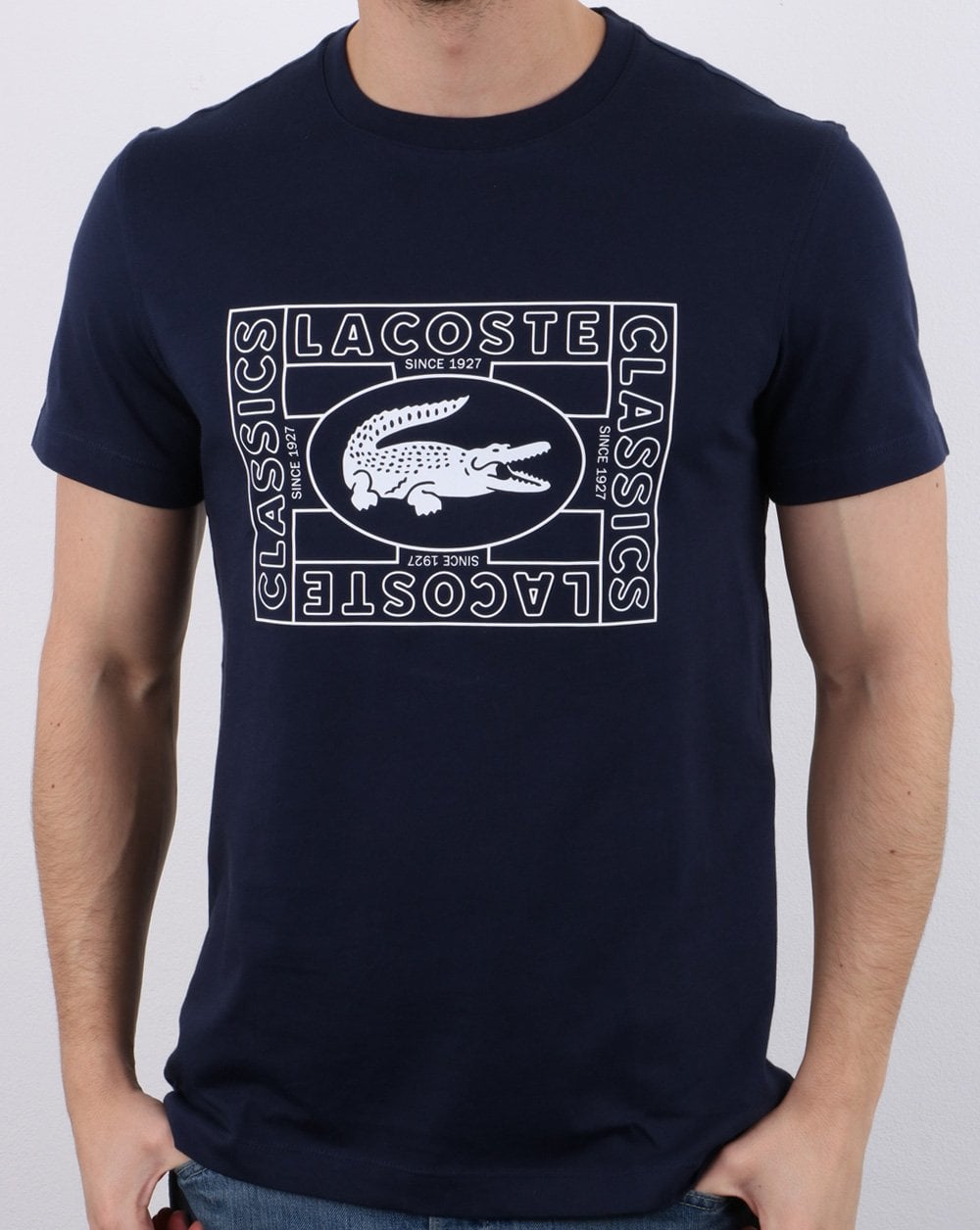 Lacoste Logo T-Shirt Marineblau