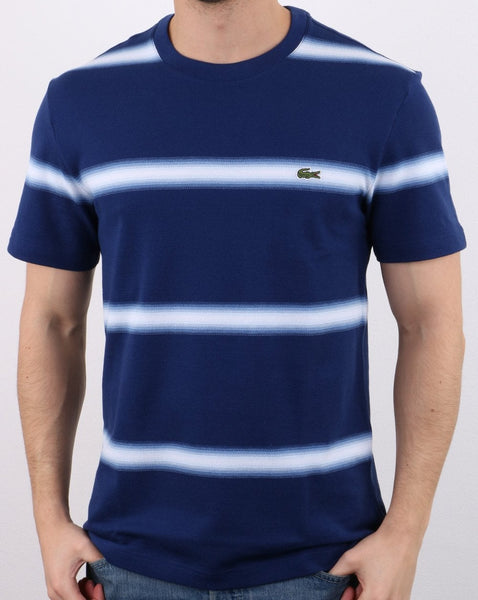 Lacoste Striped T-shirt Blue/White