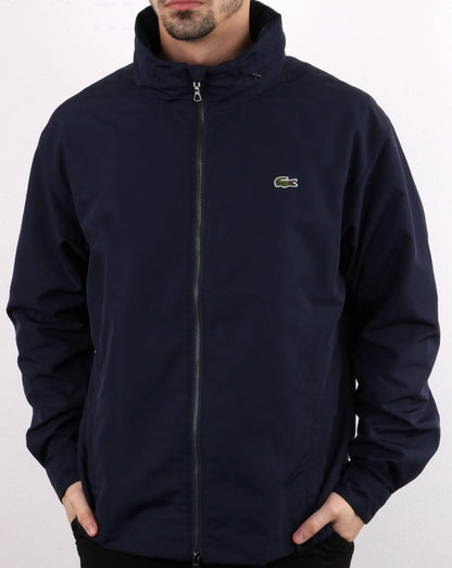 Lacoste – Jacke mit Trichterkragen, Marineblau