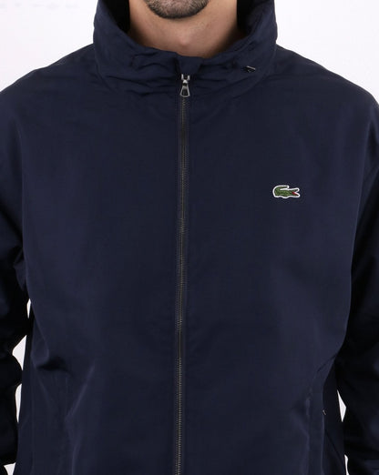 Lacoste – Jacke mit Trichterkragen, Marineblau