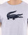 Lacoste Croc Print T Shirt Silver Chine/Navy