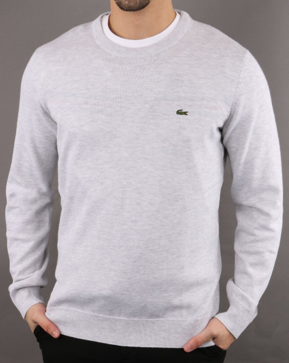 Lacoste Crew Neck Jumper Grey